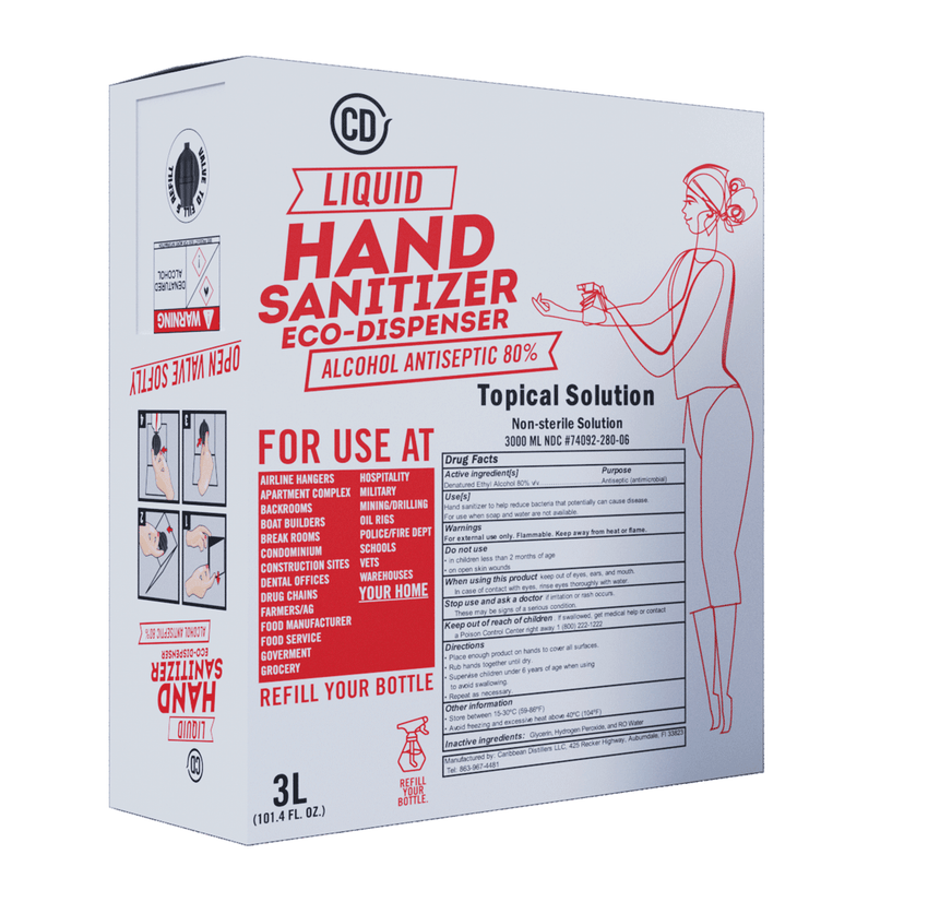 CD Liquid Hand Sanitizer Eco-Dispenser