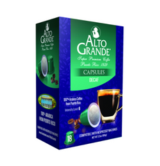 Alto Grande Super Premium Coffee 18 Capsulas Decaf