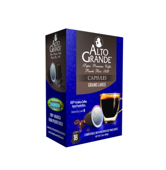 Alto Grande Super Premium Coffee 18 Capsulas Grand Lares